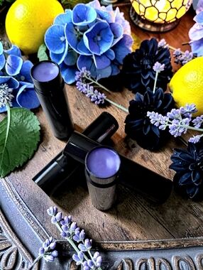 Hand Crafted, Wicked Worthy, Slippery Lip Balm in lavender lemonade